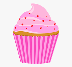 Clip art illustration with simple gradients. Transparent Cupcakes Clipart Clipart Cupcake Pink With Candle Free Transparent Clipart Clipartkey