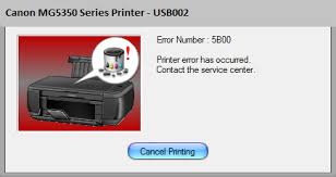 2.press and hold the resume button (triangle inside a circle). Fix Error Code Printer Canon Mg5350 Error 5b00 Solved Canon Printer Ink Absorber