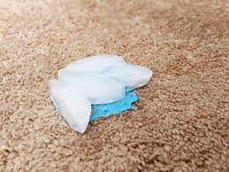 get slime out of carpet and clothes