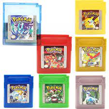 Video Game for 16 Bit Cartridge Pokemon Game Console Card Series Blue Green  Silver Crystal Yellow Red Golden Version|Game Collection Cards