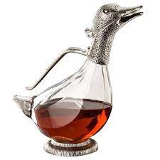 Silver Plated Duck Wine Decanter