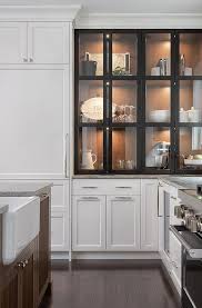 Custom Lighted China Cabinet With Black