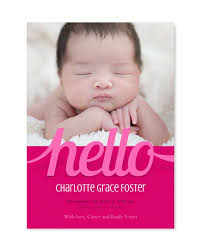 O Custom Birth Announcement Card