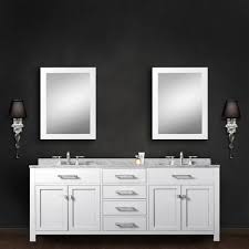 Pure White 72 Inch Double Sink Bathroom