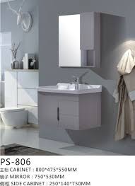 Ceramic Basin Mirror And Side Cabinet