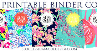 Jessica Marie Design Blog Preppy Printable Binder Covers