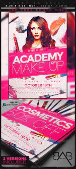 makeup course flyer template print