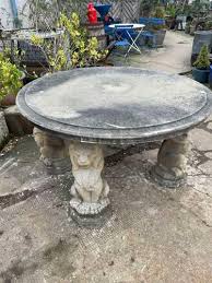 Beautifully Made Stone Garden Table