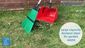 long handled garden dustpan scoop and