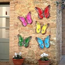 5pc Colorful Metal Erfly Outdoor
