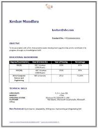Mechanical Engineering Student Resume   Best Resume Collection