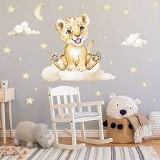Lion On The Cloud V273 Wall Decal
