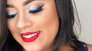 beauty mix 4th of july makeup look