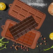 Chocolate molds have been around since chocolate consumption moved from predominately drinking chocolate to filling the chocolate cavity: Candy Protein And Engery Bar Silicone Mold Silicone Break Apart Chocolate Molds Mimbarschool Com Ng