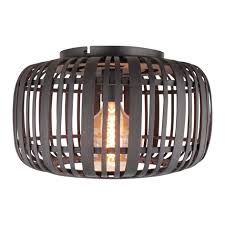 Woodrow Ceiling Lamp Bamboo Cage