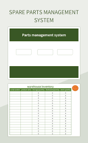 free parts templates for google sheets