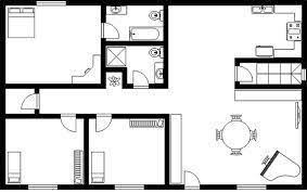Simlpe House Design Floor Plan Template