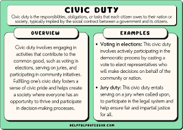15 civic duty exles 2024