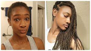 Micro braids styles are very popular to keep your hair beautiful and healthy. How To Do Box Braids On Very Short Hair Chit Chat Youtube