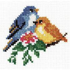 Набор для вышивания крестом РС-Студия, вышивка крестиком Птички, 10*10 см,  729 - купить с доставкой по выгодным ценам в интернет-магазине OZON  (279754898)