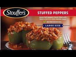 stuffed peppers family size frozen meal
