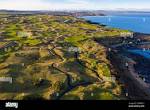 Aerial view of The Castle Course golf links outside St Andrews in ...