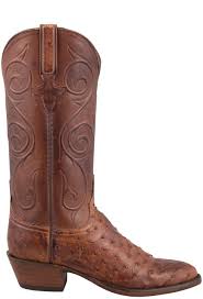 Lucchese Womens Barnwood Full Quill Ostrich Boots