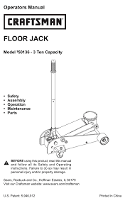 craftsman 50136 operator s manual pdf