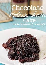 microwave chocolate molten lava cake