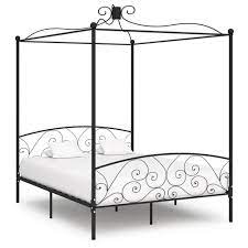 Need an amazing bed on a budget? Canopy Bed Frame Black Metal 160x200 Cm