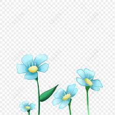 light blue flowers png free