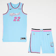 The miami heat revealed their vice versa jerseys on wednesday, writing the look is fit for the future. the vice city edition jerseys are blue and pink the team's website explains the meaning behind the jersey, saying, in 2017, vice was born: Nike Nba City Edition Uniforms 2019 20 Nike News