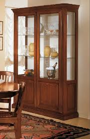 showcase two door solid wood with gl