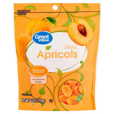 great value dried apricots 6 oz