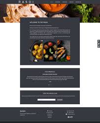 web design for an indian restaurant