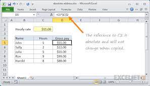 excel absolute reference exceljet