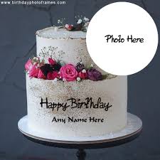 happy birthday image cake with name and
