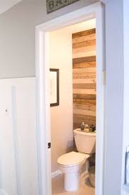 bathroom makeover plank wall bathroom
