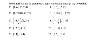 Exponential Function Passing Chegg