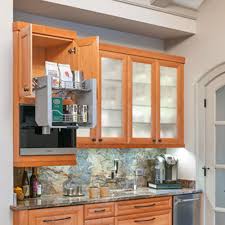 wall cabinet pull down shelving system