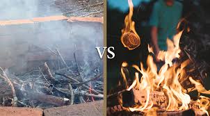 Then place your tinder against the firewood, ensuring that it is the center of your fire pit. Why Is My Fire So Smokey And 6 Ways To Prevent It Cutting Edge Firewood
