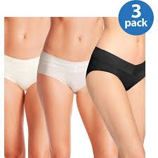Blissful Benefits By Warners No Muffin Top Hipster Panties 3pk
