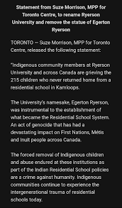 Northern canada is a difficult place to survive with weather extremities and challenging geography. Suze Morrison On Twitter Today I Wrote To The President Of Ryersonu Calling For The Removal Of The Egerton Ryerson Statue And For The University To Be Renamed Full Statement Below Https T Co Ohom6cbmqw
