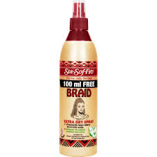 Using products like sulfur 8 braid spray should definitely relieve your scalp. Sta Sof Fro Braid Spray Extra Dry 350ml Clicks
