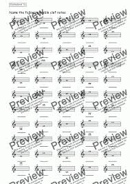 Now there are many ways to learn the note names of the treble clef. Worksheet 01b Treble Clef Notes Download Sheet Music Pdf File