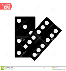 Domino Icon Isolated On White Background For Your Web And