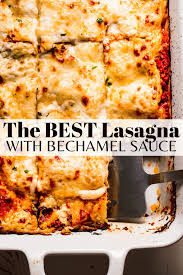 lasagna with bechamel clic italian
