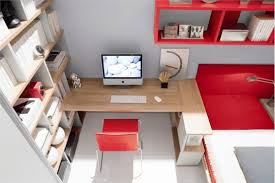 Do your teens study in their own rooms or in the family / common rooms? Red And White Teen Room Design With Ergonomic Study Desk By Julia Digsdigs