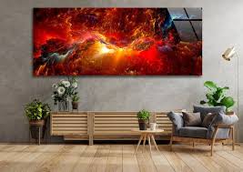 Tempered Panoramic Glass Wall Art Large