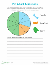 Pool Toys Pie Chart Worksheets For Kids Pool Toys Kids